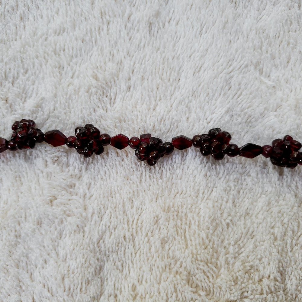 Ruby Cluster Necklace - Picture 3 of 5